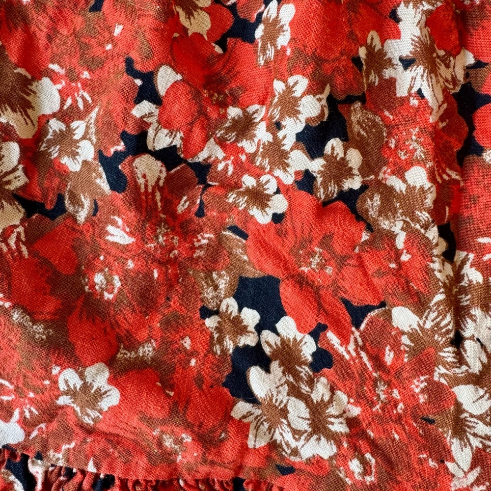 Free People floral Pattern Play Mini Dress M EUC Boho Flowy flirty - Picture 15 of 15